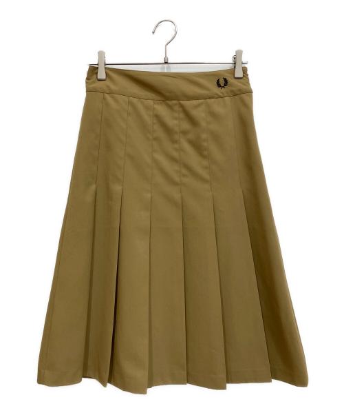 FRED PERRY（フレッドペリー）FRED PERRY (フレッドペリー) RAY BEAMS (レイ ビームス) 別注Pleats Skirt プリーツスカート ブラウン サイズ:Sの古着・服飾アイテム
