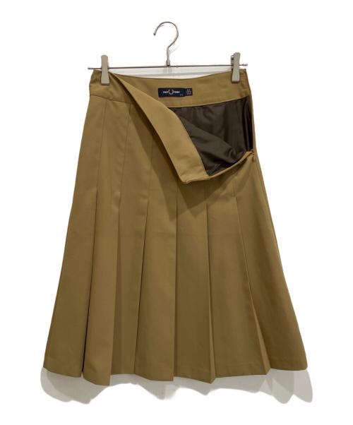FRED PERRY（フレッドペリー）FRED PERRY (フレッドペリー) RAY BEAMS (レイ ビームス) 別注Pleats Skirt プリーツスカート ブラウン サイズ:Sの古着・服飾アイテム