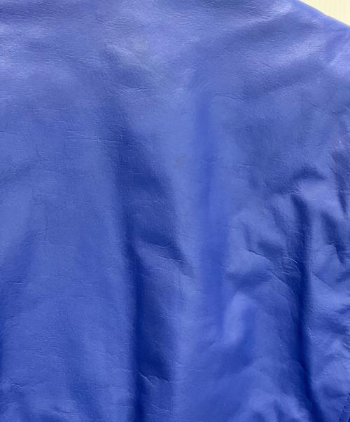 HORN WORKS（ホーンワークス）HORN WORKS (ホーンワークス) シングル レザーライダースジャケット ブルー サイズ:Mの古着・服飾アイテム