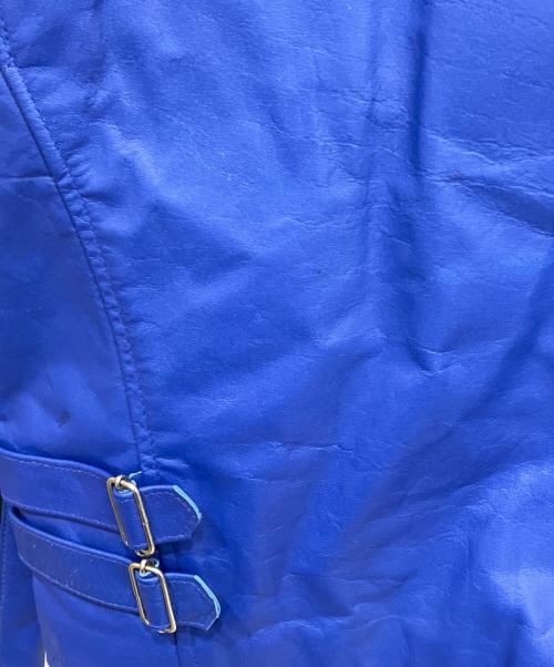 HORN WORKS（ホーンワークス）HORN WORKS (ホーンワークス) シングル レザーライダースジャケット ブルー サイズ:Mの古着・服飾アイテム