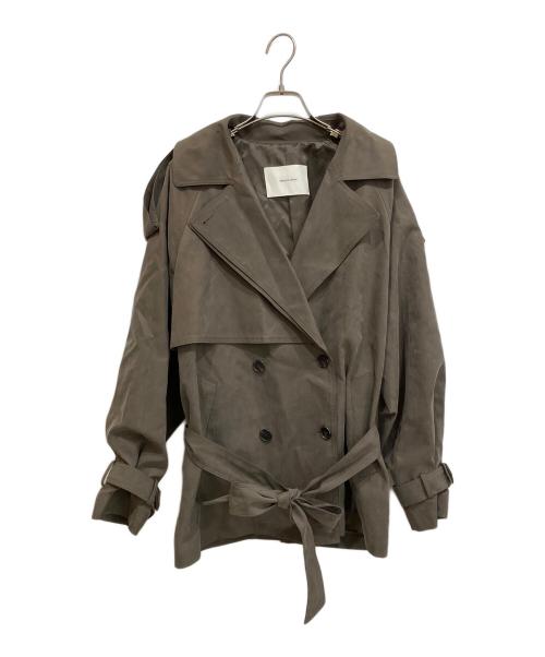maison celon（メゾンセロン）maison celon (メゾンセロン) ショートトレンチコート ブラウン サイズ:freeの古着・服飾アイテム