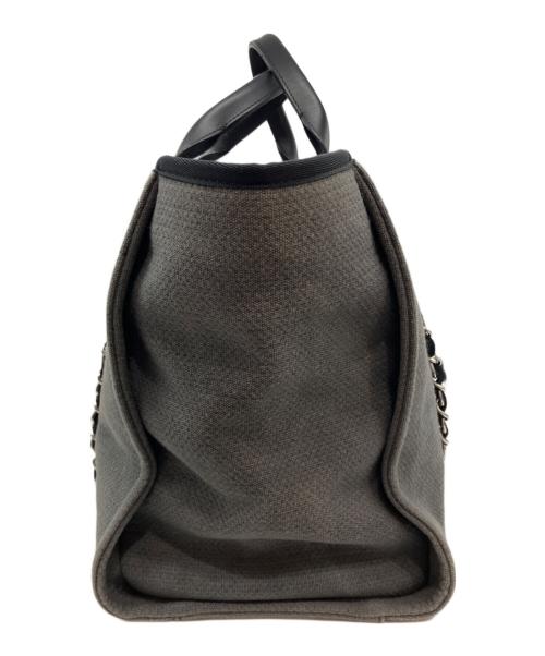 CHANEL（シャネル）CHANEL (シャネル) ドーヴィル GM 2WAY トートバッグ グレーの古着・服飾アイテム
