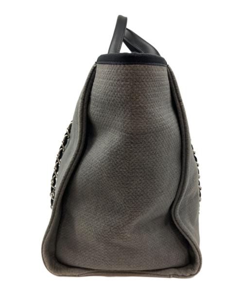 CHANEL（シャネル）CHANEL (シャネル) ドーヴィル GM 2WAY トートバッグ グレーの古着・服飾アイテム