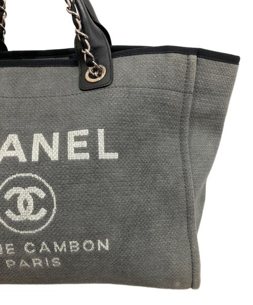 CHANEL（シャネル）CHANEL (シャネル) ドーヴィル GM 2WAY トートバッグ グレーの古着・服飾アイテム