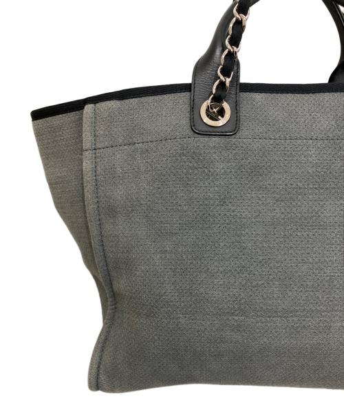 CHANEL（シャネル）CHANEL (シャネル) ドーヴィル GM 2WAY トートバッグ グレーの古着・服飾アイテム