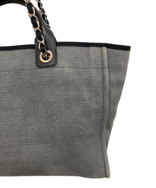 CHANEL（シャネル）CHANEL (シャネル) ドーヴィル GM 2WAY トートバッグ グレーの古着・服飾アイテム
