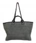 CHANEL (シャネル) ドーヴィル GM 2WAY トートバッグ グレー：270000円