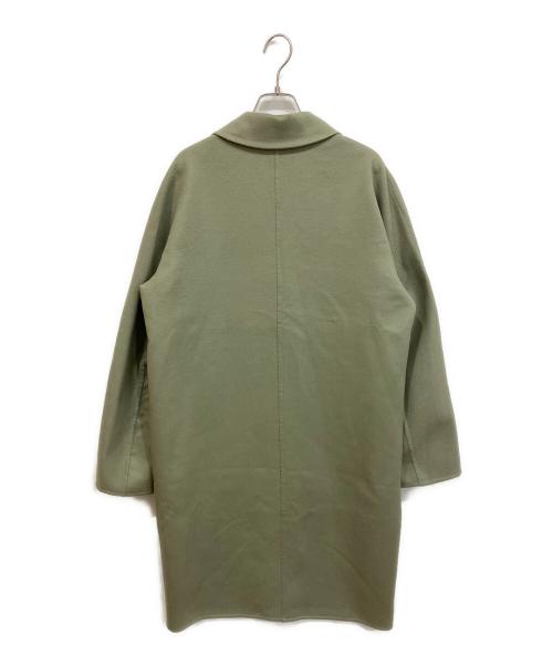 LOEWE（ロエベ）LOEWE (ロエベ) アナグラム釦 ウール＆カシミヤ ダブルフェイス コート グリーン サイズ:36の古着・服飾アイテム