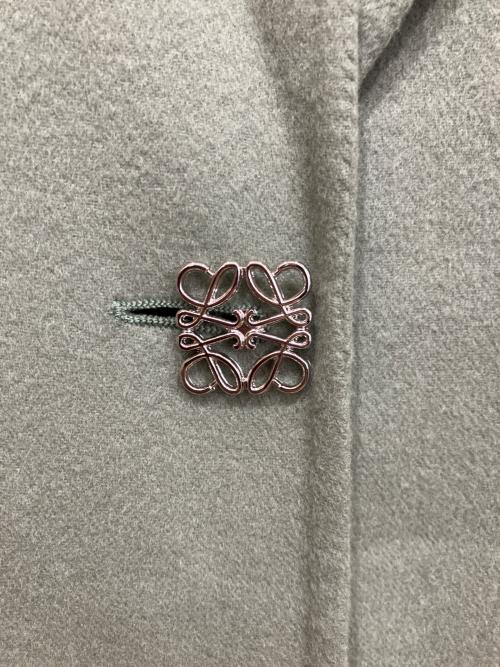 LOEWE（ロエベ）LOEWE (ロエベ) アナグラム釦 ウール＆カシミヤ ダブルフェイス コート グリーン サイズ:36の古着・服飾アイテム