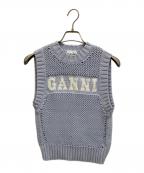 GANNIガニー）の古着「Cotton Rope Short Vest」｜ブルー