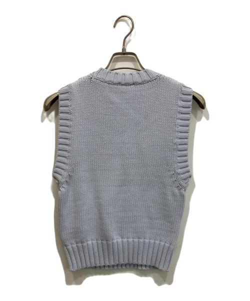 GANNI（ガニー）Ganni (ガニー) Cotton Rope Short Vest ブルー サイズ:Sの古着・服飾アイテム