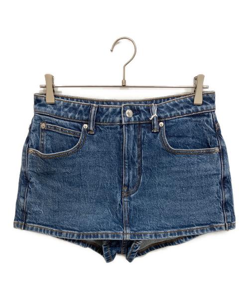 ALEXANDER WANG（アレキサンダー・ワン）ALEXANDER WANG (アレキサンダー・ワン) ミッドライズ ストレッチ デニム スコート ブルー サイズ:29の古着・服飾アイテム
