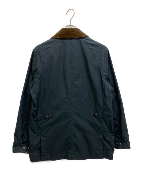 POLO RALPH LAUREN（ポロ・ラルフローレン）POLO RALPH LAUREN (ポロ・ラルフローレン) オイルクロス カーコート ジャケット ネイビー×ブラウン サイズ:Mの古着・服飾アイテム