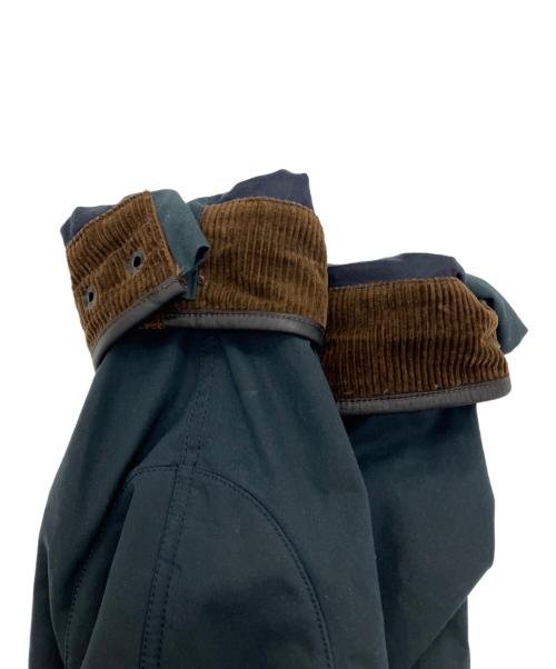 POLO RALPH LAUREN（ポロ・ラルフローレン）POLO RALPH LAUREN (ポロ・ラルフローレン) オイルクロス カーコート ジャケット ネイビー×ブラウン サイズ:Mの古着・服飾アイテム