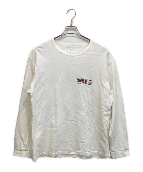 GOD SELECTION XXX（ゴッド セレクション トリプルエックス）GOD SELECTION XXX (ゴッド セレクション トリプルエックス) 長袖Tシャツ ホワイト サイズ:Lの古着・服飾アイテム