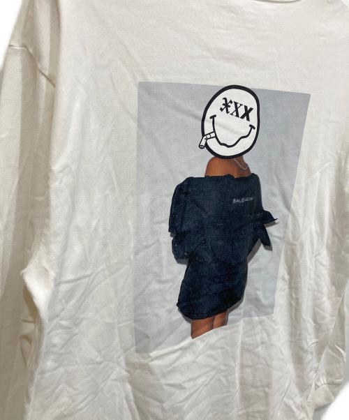 GOD SELECTION XXX（ゴッド セレクション トリプルエックス）GOD SELECTION XXX (ゴッド セレクション トリプルエックス) 長袖Tシャツ ホワイト サイズ:Lの古着・服飾アイテム