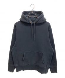 CAMBER（キャンバー）の古着「クロスニット スウェットパーカー」｜ブラック