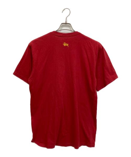 stussy（ステューシー）stussy (ステューシー) SロゴプリントTシャツ レッド サイズ:Lの古着・服飾アイテム