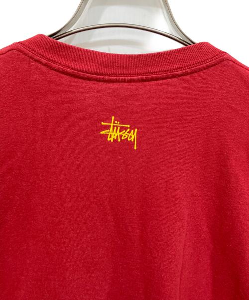 stussy（ステューシー）stussy (ステューシー) SロゴプリントTシャツ レッド サイズ:Lの古着・服飾アイテム