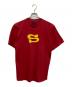 stussy（ステューシー）の古着「SロゴプリントTシャツ」｜レッド