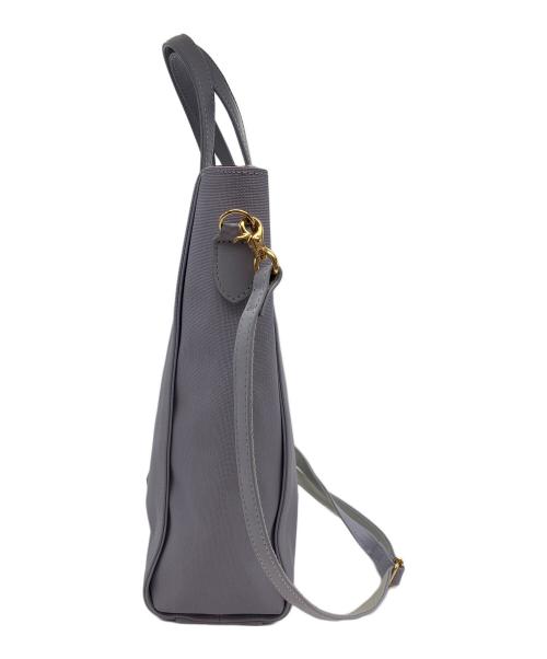 BLUE LABEL CRESTBRIDGE（ブルーレーベルクレストブリッジ）BLUE LABEL CRESTBRIDGE (ブルーレーベルクレストブリッジ) ソリッド PVC 2WAYバッグ ラベンダーの古着・服飾アイテム