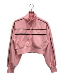 MAISON SPECIAL（メゾンスペシャル）の古着「Double Line Jersey Jacket トラックジャケット」｜ピンク