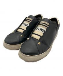 FENDI（フェンディ）の古着「エラスティックバンド スニーカー スリッポン」｜ブラック