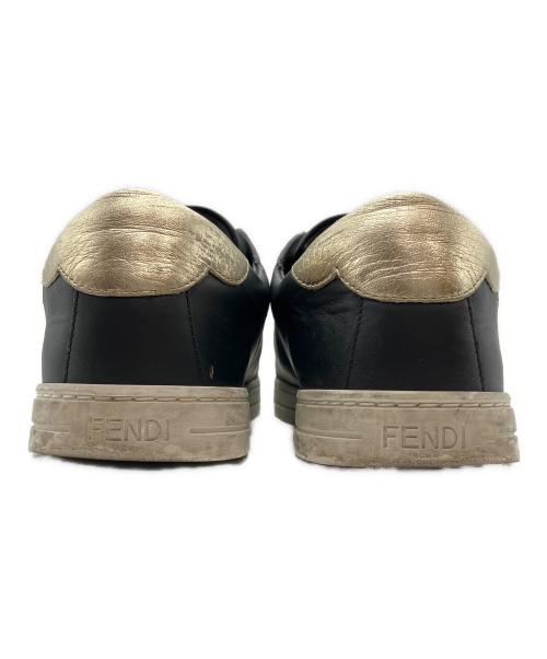 FENDI（フェンディ）FENDI (フェンディ) エラスティックバンド スニーカー スリッポン ブラック サイズ:38の古着・服飾アイテム