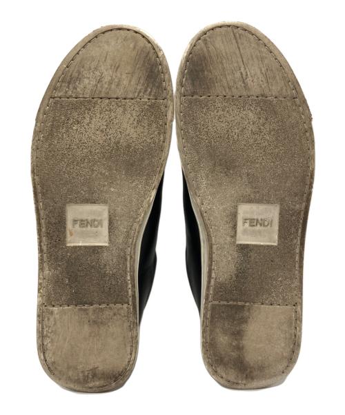 FENDI（フェンディ）FENDI (フェンディ) エラスティックバンド スニーカー スリッポン ブラック サイズ:38の古着・服飾アイテム
