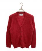 BEAUTY&YOUTH×JOHN TULLOCHビューティーアンドユース×ジョンタロック）の古着「モヘヤVネックカーディガン」｜レッド