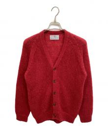 BEAUTY&YOUTH×JOHN TULLOCH（ビューティーアンドユース×ジョンタロック）の古着「モヘヤVネックカーディガン」｜レッド