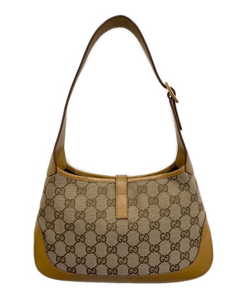 GUCCI（グッチ）GUCCI (グッチ) Jackie ジャッキー ハンドバッグ ブラウンの古着・服飾アイテム