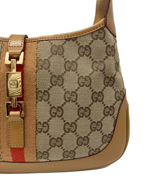 GUCCI（グッチ）GUCCI (グッチ) Jackie ジャッキー ハンドバッグ ブラウンの古着・服飾アイテム