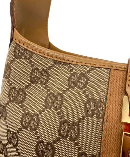 GUCCI（グッチ）GUCCI (グッチ) Jackie ジャッキー ハンドバッグ ブラウンの古着・服飾アイテム