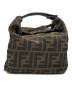 FENDI（フェンディ）の古着「ズッカ柄ハンドポーチ」｜ブラック×ブラウン