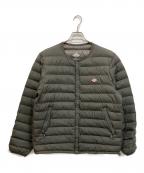 DANTONダントン）の古着「INNER DOWN CREWNECK JACKET ダウンジャケット」｜オリーブ