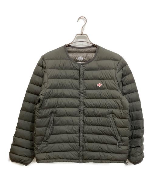 DANTON（ダントン）DANTON (ダントン) INNER DOWN CREWNECK JACKET ダウンジャケット オリーブ サイズ:XLの古着・服飾アイテム