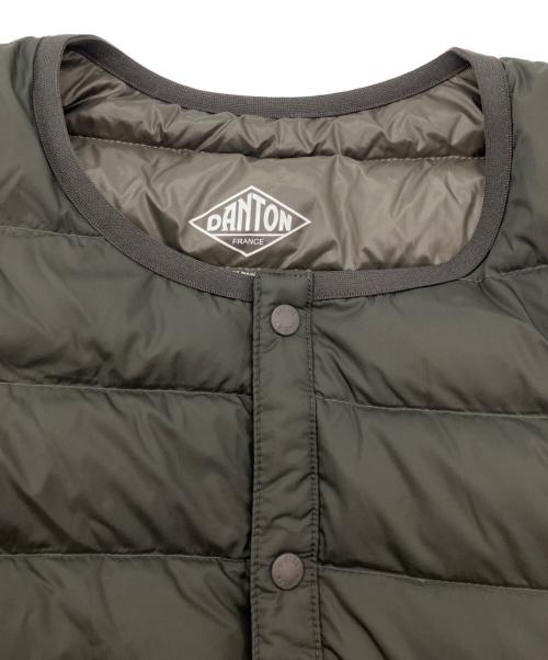 DANTON（ダントン）DANTON (ダントン) INNER DOWN CREWNECK JACKET ダウンジャケット オリーブ サイズ:XLの古着・服飾アイテム