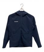 MAMMUTマムート）の古着「Macun 2.0 SO Hooded Jacket フーデッドジャケット」｜ネイビー