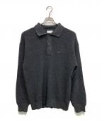 LACOSTEラコステ）の古着「ワッフルニットポロセーター」｜グレー
