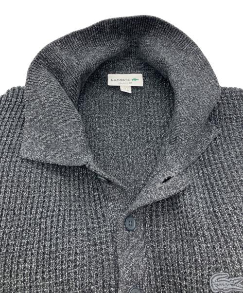 LACOSTE（ラコステ）LACOSTE (ラコステ) ワッフルニットポロセーター グレー サイズ:Mの古着・服飾アイテム