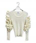 Bibiy.ビビィ）の古着「FLORENTINA FRILL KNIT」｜ホワイト