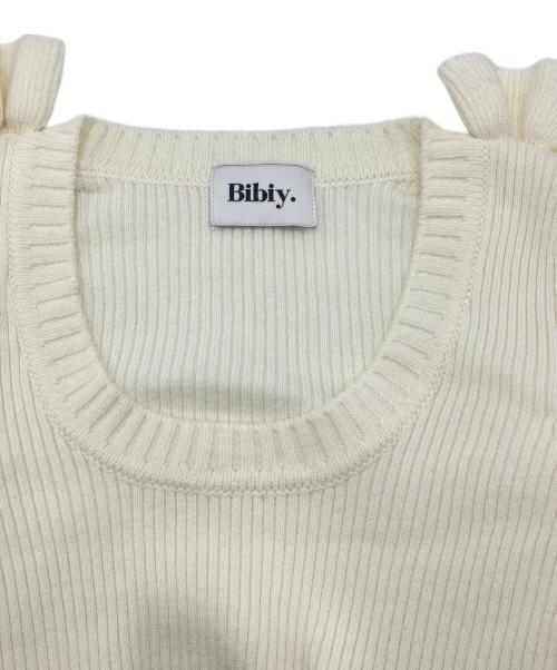 Bibiy.（ビビィ）Bibiy. (ビビィ) FLORENTINA FRILL KNIT ホワイト サイズ:Freeの古着・服飾アイテム