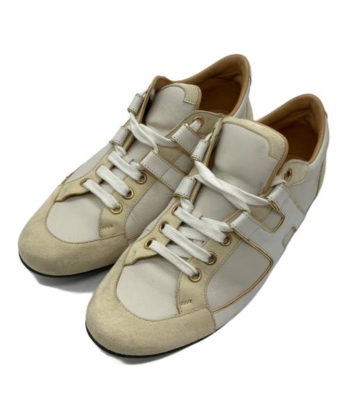 HERMES（エルメス）HERMES (エルメス) Ｈマーク クイックスニーカー ベージュ サイズ:37の古着・服飾アイテム