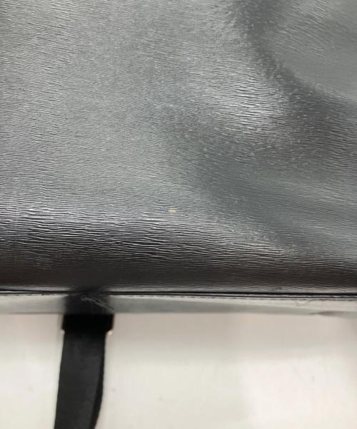 PAUL SMITH（ポールスミス）Paul Smith (ポールスミス) ストローグレインレザーリュック ブラックの古着・服飾アイテム