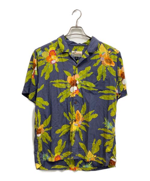 pataloha（パタロハ）pataloha (パタロハ) アロハシャツ グリーン×グレー サイズ:Mの古着・服飾アイテム
