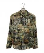 PAUL SMITHポールスミス）の古着「総柄シャツ」｜グリーン