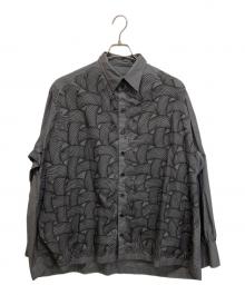 NEMETH（ネメス）の古着「Shirt 893 89 Pattern Rope Print 総柄シャツ」｜グレー
