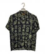 RUDE GALLERY BLACK REBELルードギャラリー ブラックレーベル）の古着「半袖総柄シャツ」｜ブラック