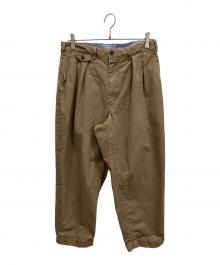 BEAMS（ビームス）の古着「2 Pleats Tapered Twill」｜ブラウン